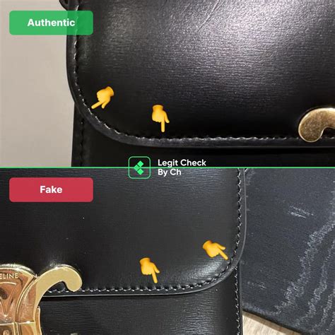 celine ava triomphe bag fake vs real